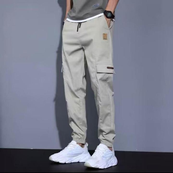 Lightweight%20Material%20Cargo%20Pants%20Multi%20Pockets%20Stretchable%20Waist%20Men's%20Trousers%20Soft%20Fabric%20Wear-resistant%20Jogger%20Pants%20for%20Spring%20Wear%20Summer%20Clothing%20Outdoor%20Activities%20Use%20Urban%20Style%20-%20Image%208