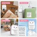 Portable Mini Thermal Printer 58mm Bluetooth Printer for printing Photo Label DIY Handcraft List Memo Notes Journal Receipt Instant Printer, Nadra-C9-Pink-Mini-3-Roll. 