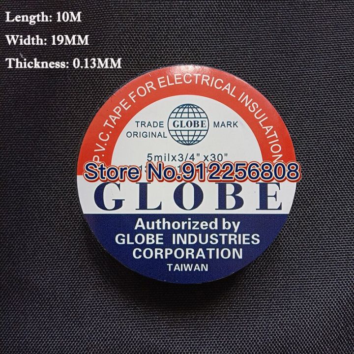 2 PCS 10M Black Electrical Tape PVC Wear-resistant Flame Retardant Lead-Free Household Electrical 3M Insulating Waterproof Tape