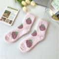 Floor Socks Padded Warm Fuzzy Home Slipper Socks Sleeping Socks Winter Coral Velvet Socks Mid Calf.