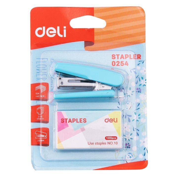 Deli E0254 Mini Stapler 10, Assorted