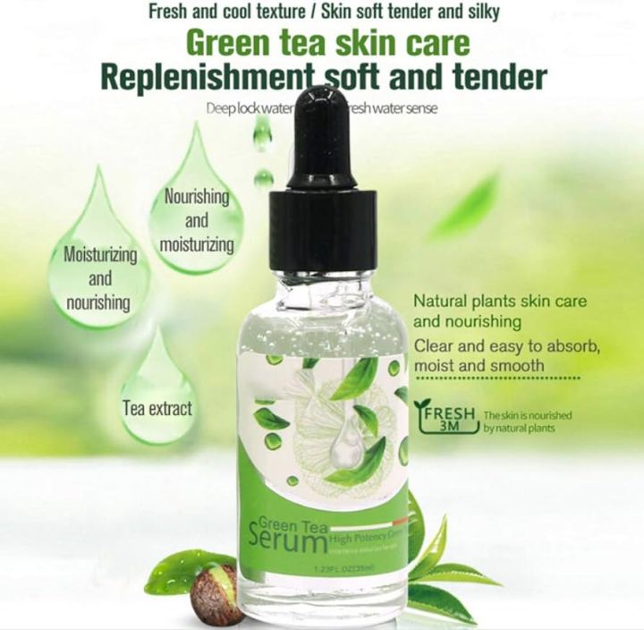 QIANSOTO%20Green%20tea%20serum%2099%25%20Intensive%20Solution%20For%20Skin%2035ml%20-%20Image%203