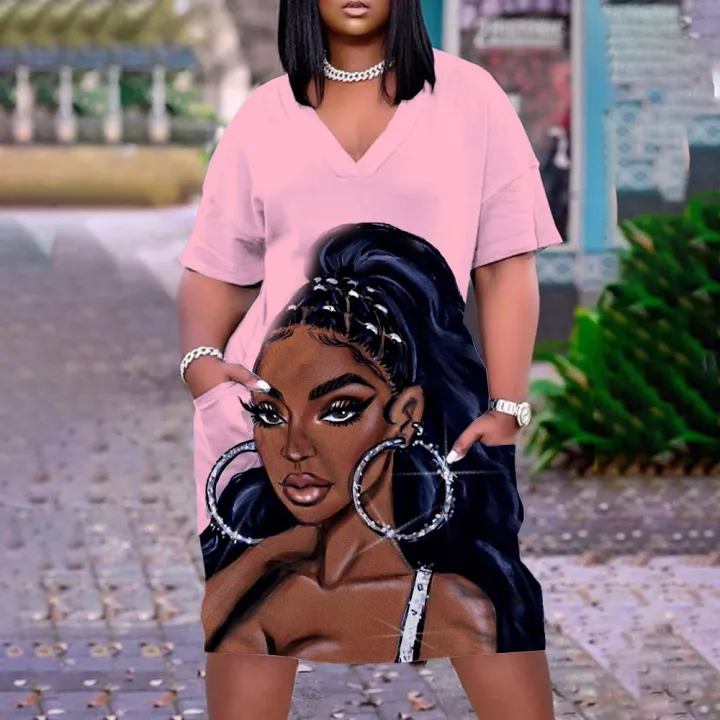 Summer%20Dress%20Women's%20Fashion%20Party%20Evening%20Dresses%20Midi%20Black%20Knee-length%20Cute%20Girls%20Dress%20Boho%203d%20Women%20Sundress%20Elegant%20V%20-%20Image%207