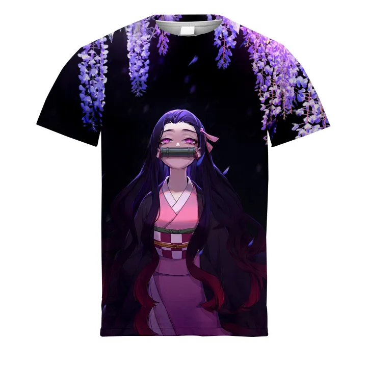 Japanese%20Anime%20Ghost%20Character%20Print%20Street%20Short%20Sleeve%20Men'S%20And%20Women'S%20T-Shirt%20Big%20Size%20Summer%20Cartoon%20Print%20Trend%20T%20-%20Image%203