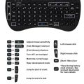 I8-B Mini Wireless Keyboard Rechargable Backlit Mini Keyboard With Touchpad Mouse - For Android Tv / Smart Tv  - Keyboard - Wireless Keyboard. 