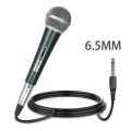 Universal 3.5mm 6.5mm Wired Microphone Dynamic Cardioid Unidirectional Handheld Microphone For Karaoke Meeting Room Computer Mic. 