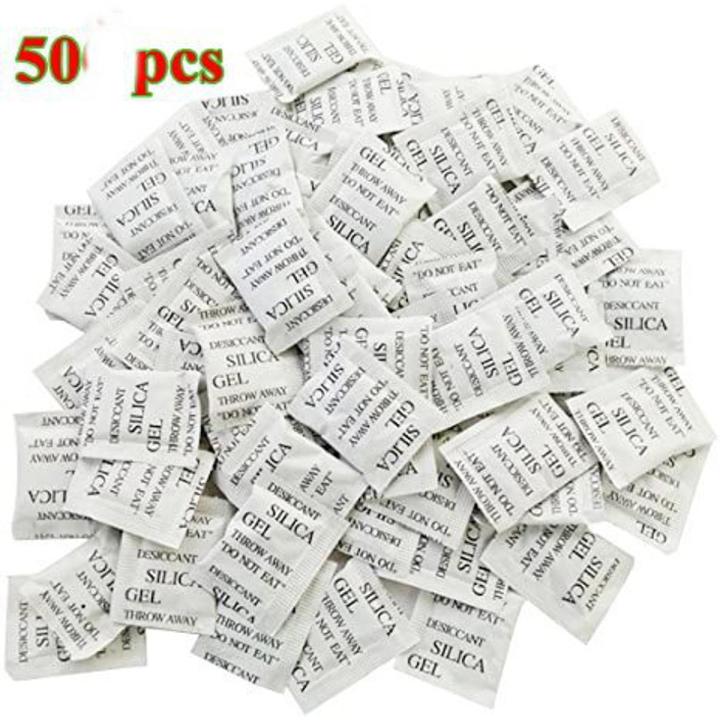 Silica Gel 50 Packets (1 Gm Pack) Desiccant White Silica Gel