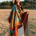 Western Tibet, Northwest, Gannan, Travel Clothes, Western Sichuan, Yunnan National Style, Cape and Shawl, Xinjiang Travel Wear, Autumn Women.
