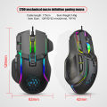 10-key Wired Mouse Macro Programming 13 RGB Lighting Modes 6-speed 12800dpi Gaming Mouse high quality. 