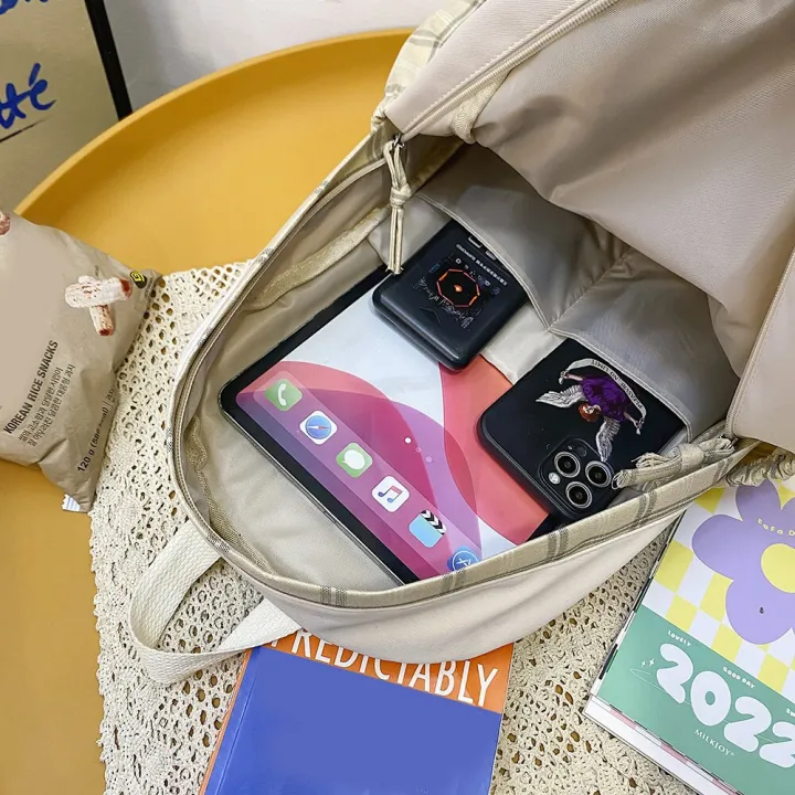 Fashion%20School%20Backpack%20Nylon%20Casual%20Student%20School%20Bag%20Zipper%20Pocket%20Teenagers%20Schoolbag%20For%20Teenage%20Girl%20-%20Image%207