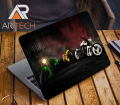 Racing Bike Poster Premium Laptop Sticker AR-5138.