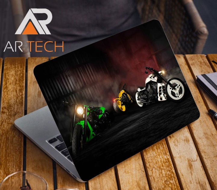 Racing Bike Poster Premium Laptop Sticker AR-5138