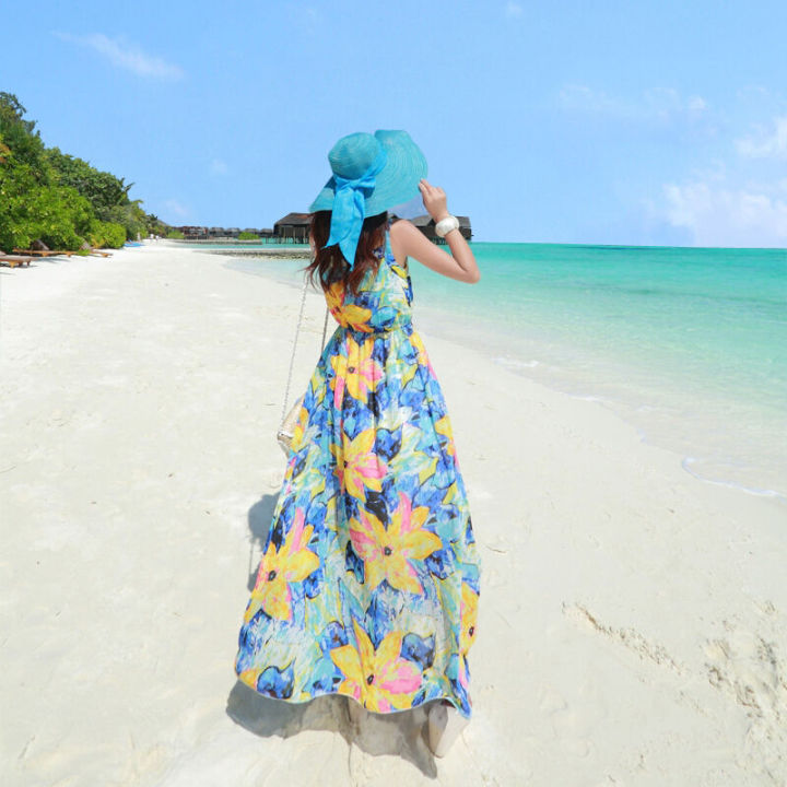 Beach%20Dress%20Women's%20Thailand%20Phuket%20Beach%20Vacation%20Bohemian%20Dress%20Chiffon%20Slim%20Fit%20Suspender%20Dress%20Summer%20-%20Image%206