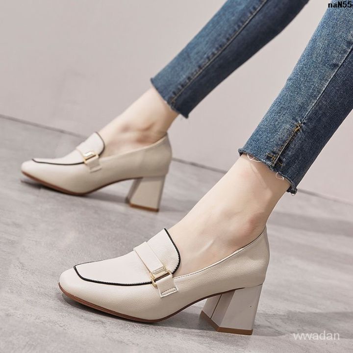 British%20Style%20Loafers%20Pumps%20Women's%20New%20Thick%20Style%202024%20Leather%20Shoes%20Genuine%20Leather%20Every%20Night%20Heel%20Women's%20High%20Heels%20%EF%B9%82%20-%20Image%206