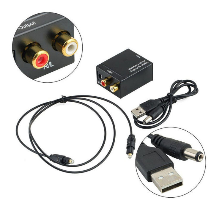 Digital%20Optical%20Coax%20to%20Analog%20RCA%20L/R%20Audio%20Converter%20Adapter%20with%20Fiber%20Cable%20&%20USB%20Cable%20&%20Mainframe%20-%20Image%206