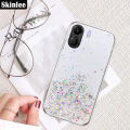 Phone case For Xiaomi Redmi 13C Back cover Full Stars Moon Glitter Bling Sequins Starry Sky Transparent Soft Cover for Mi Redmi 13C cover cases.