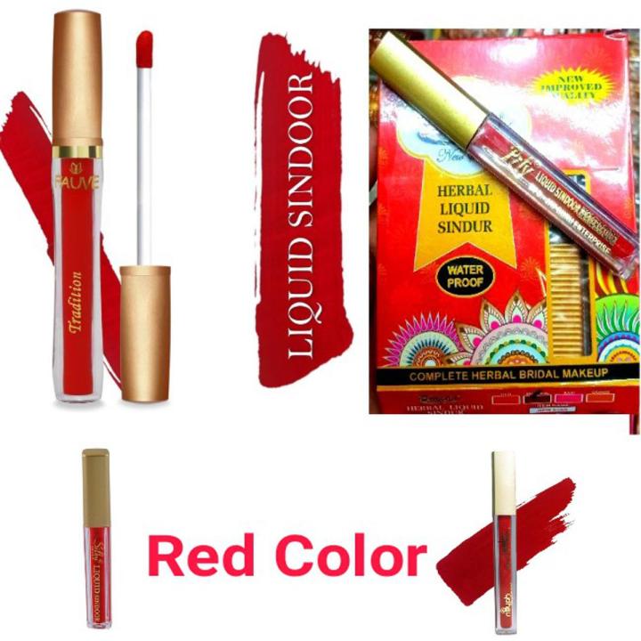 Red Waterproof Natural  Liquid Sindoor-1ps