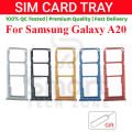 Samsung Galaxy A20 Sim Tray Micro SD Card Slot with Sim Ejector Pin Replacement Part. 