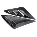 16-17 Honda Civic Sedan Rear Quarter Panel Side Window Louvers Vent Pair ABS #3. 