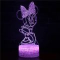 Disney Cartoon 3D Night Light Mickey Mouse Clubhouse LED Color Changing Light Bedroom Decorative Light Children's Birthday Gift. 