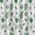 Leaves With Hook Shower Curtains Waterproof Mildew Proof Bathroom Curtains Green Pattern Thicker Partition Curtain Home Decoration.