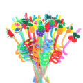 3D Fruit 4Pcs Straw for Kids & Party Decoration Colorful Fruit Style Straw/Reusable Straws Smoothie Drinking Straws for Milkshakes- Gadget Biz. 