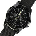 Fabric Canvas Strap Casual Cool Sport Round Dial WristWatch for men. 