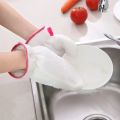Protective Gloves Reusable Bamboo Fiber Gloves Oilproof Non-slip Dishwashing Gloves Durable Waterproof Liner Pot Pan Bowl Scrubber Household. 