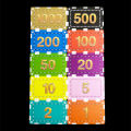 Chip Card Integral Card Chess Room Mahjong Hall Special ChippvcPlastic Card Waterproof and Hard-Wearing.