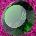 Crystal Glass Diamond Paperweight 4" Diameter (100mm). 