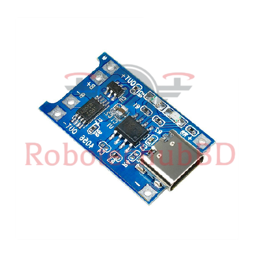 TP4056 Type-C Lithium Battery Charging Module | 5V Type-C Input | 1A 18650 Li-ion Battery Charger with Protection for DIY Power Banks & Arduino Projects