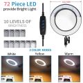 72 LED 10X NEW Illuminated Magnifier USB 3 Colors LED Magnifying Glass for Soldering Iron Repair/Table Lamp/Skincare Beauty Tool.