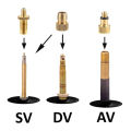 Bike Pump Adapter, DV AV SV Valve Adapter for Bicycle (24Pcs). 