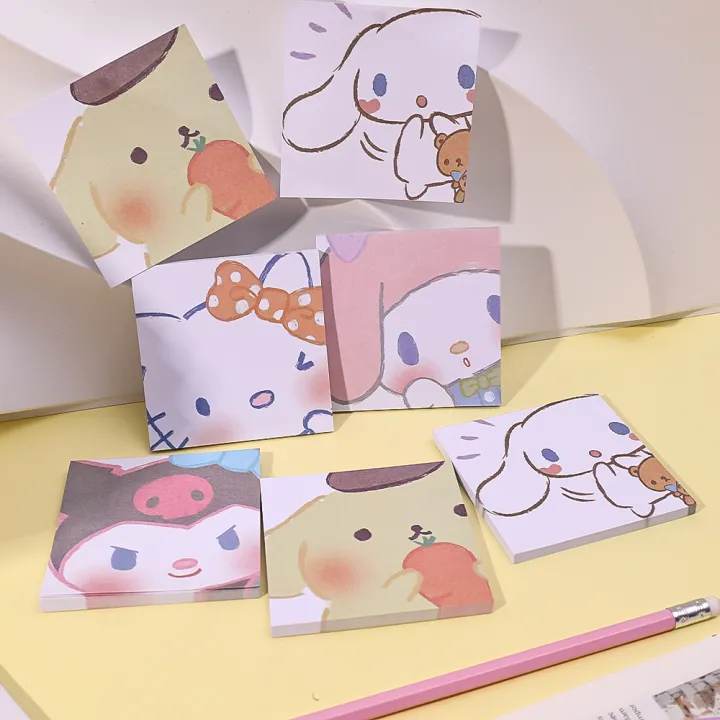 New%2050heet/et%20ticky%20Note%20Pad%20Memo%20Pad%20Kawaii%20anrio%20Cinnamoroll%20Anime%20Notepad%20Notebook%20chool%20tationery%20Office%20upplie%20-%20Image%204