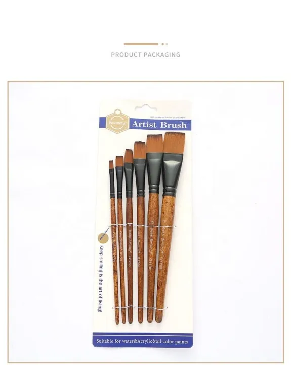 KeepSmiling%20G1706%20Artist%20Paint%20Brush%20Set%20%E2%80%93%206%20Pcs%20Flat%20Wooden%20Brushes,%20Suitable%20for%20Water,%20Acrylic,%20and%20Oil%20Colors%20-%20Image%203