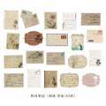 40pcs/pack Museum Series Decorative Stickers Scrapbooking Stick Label Diary Album Stationery Retro Stamp Plant Sticker.