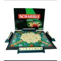 Scrabble game word board game. 