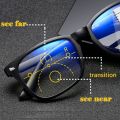 New Foldable Multifocal Reading Glasses Men High-quality Zoom Far and Near Anti Blue Ray Folding Presbyopia Glasses Women Retro. 