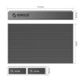 ORICO-BM2C3-2N-GY-BP Tool Free Aluminum Dual-bay M2 NVME*2 SSD Enclosure 10Gbps Solid State Drive Case. 