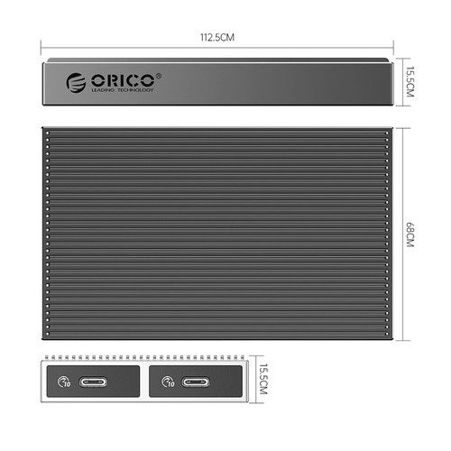 ORICO-BM2C3-2N-GY-BP%20Tool%20Free%20Aluminum%20Dual-bay%20M2%20NVME*2%20SSD%20Enclosure%2010Gbps%20Solid%20State%20Drive%20Case%20-%20Image%202