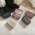 61*42*18mm Contact Lens Case Convenient Grey/White/Purple/Dark Blue ABS Portable Case Companion Care Box for Travel-Friendly Suitable For Daily Use Perfect For Storing Contact Lenses Ideal For Students And Office Workers Promotes Proper Lens Care And.