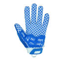 Seibertron Lineman 2.0 Padded Palm American Football Receiver Gloves Flexible TPR Impact Protection Rugby Blue Glove Adult.