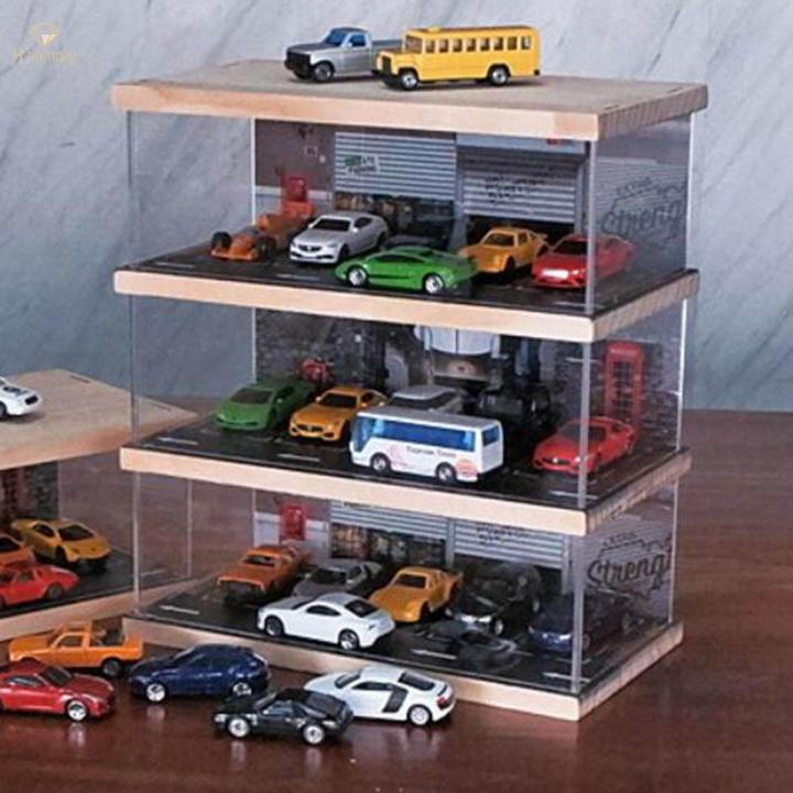 1/64 Scale Diecast Model Car Display Case for Toy Cars Model Car Collectible