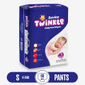 Savlon Twinkle Baby Pant Diaper Small - 60 Pieces. 