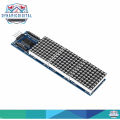 MAX7219 Dot Matrix Module for Arduino Microcontroller 4 in 1 Display with 5pin Line (Red). 