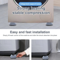 4Pcs Universal Anti Vibration Pads Washing Machine Rubber Feet Mat Anti-vibration Pad Noise-reducing Furniture Lifting Foot Base. 