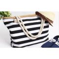 2022 New Beach Tote Bag Fashion Women Canvas Summer Large Capacity Striped Shoulder Bag Tote Handbag Shopping Shoulder Bags. 