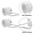 NCANRUI 8Pcs Plastic Flag Pole Rings with Bearings 360 Degree Rotating Anti Wrap Flag Mounting Ring for 0.76-1.0In Flag Pole,B.
