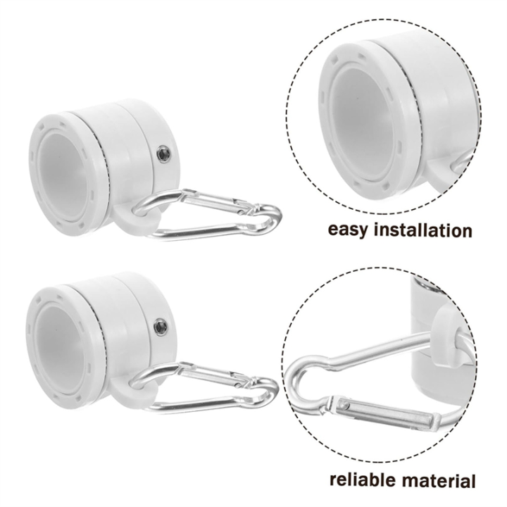 NCANRUI%208Pcs%20Plastic%20Flag%20Pole%20Rings%20with%20Bearings%20360%20Degree%20Rotating%20Anti%20Wrap%20Flag%20Mounting%20Ring%20for%200.76-1.0In%20Flag%20Pole,B%20-%20Image%207