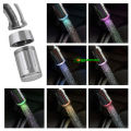 7 Color Changing LED Water Tap Faucet with Connector Multicolor Light-up Faucet for Tap Nozzle Head.